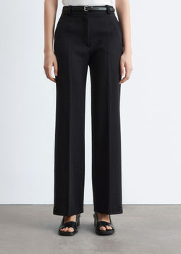 Pantalones rectos con pliegues marcados - H&m фото 7