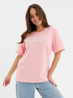 Футболка женская KAFTAN: Prosecco, розовая, размер 40-42