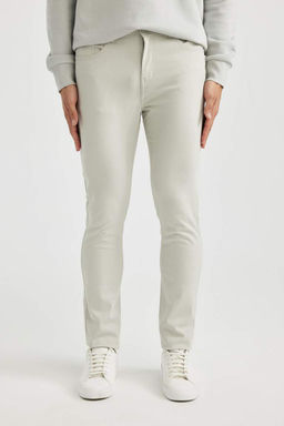 Узкие брюки-чинос из габардина и парусины - Defacto фото 5