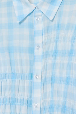 CHECK SHIRT WITH ELASTIC TRIMS - Zara фото 14