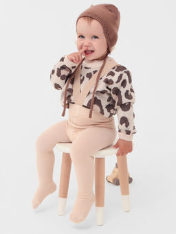 Шапка вязаная детская «Крошка Я», размер 48-50, кофейная