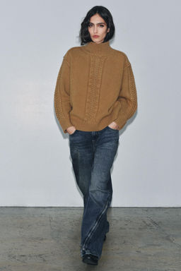 ZW COLLECTION BALLOON MID-WAIST JEANS WITH ZIPS LIMITED EDITION - Zara фото 10