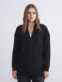Dik Yaka Kad?n Sweatshirt Tunik
