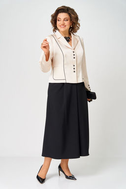 Костюм Aira Style 24134 молочно-черный