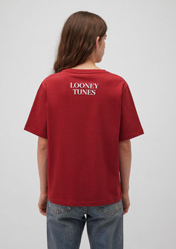 Tweety Bask?l? K?rm?z? Tisort - Mavi фото 4