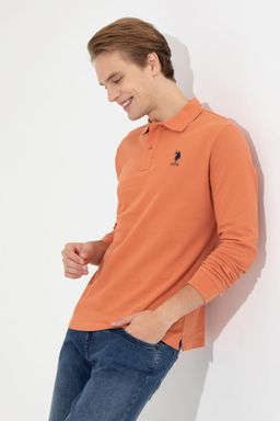 Мужская толстовка с воротником поло с плиткой Basic