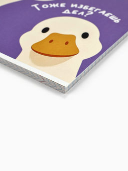 Цена за 3 шт. Тетрадь в клетку, 48 л., А5, на скрепке, блок №2 Гуси МИКС - Artfox study фото 2