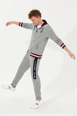 U. S. Polo Assn / Мужские серые меланжевые спортивные штаны - U.s. polo assn фото 11