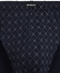 ATLANTIC 3MP-205 Трусы классика Check - набор 3 шт. темно-синий + серый меланж + зеленый  фото 4