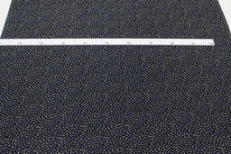 Микровельвет Маленькие лютики на чернильном, ш.1.1м, хлопок-100%, 130гр/м.кв - Купава фото 6