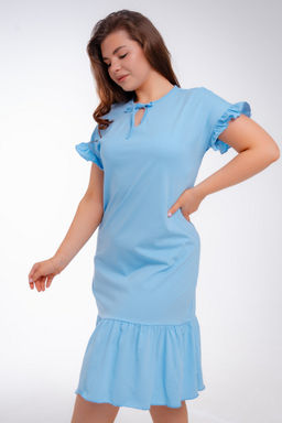 Платье женское из кулирки Чейси 2 голубой - Амадэль фото 19