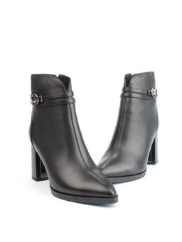 04-M3-L835 BLACK Ботильоны зимние женские (натуральная кожа, натуральный мех) - Фабричный китай фото 12