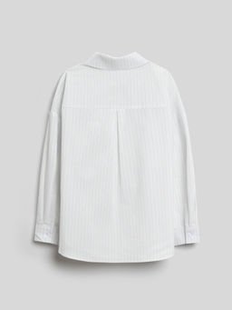 ACOOLA / Блузка детская для девочек Kort голубая полоска  фото 2