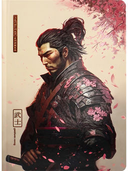 Книжка записная А5 80л., тв. обл. "Самурай" (80-7562) фольга + ТВИН-лак