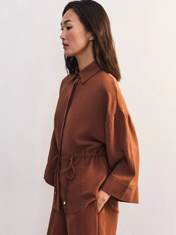 Блуза свободного кроя с кулиской / Zarina  фото 5