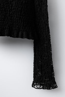 ELASTIC LACE TOP - Zara фото 4
