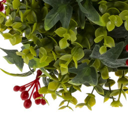 Цветочная композиция "Шар Самшит", L23 W23 H23 см