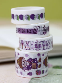 Набор декоративного скотча Fruit friend, purple