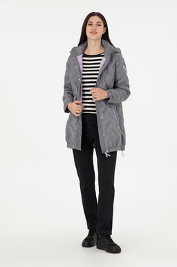 Женское светло-серое пальто - U.s. polo assn фото 4