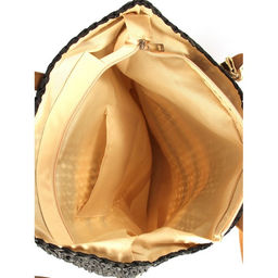 Сумка пляжная текстиль SNX-038, 1отд, беж/черный 265629 - Adelia фото 3