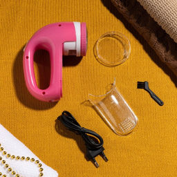 Машинка для удаления катышков LuazON LUK-06, индикатор, 220 В, АКБ, розовая - Luazon home фото 4