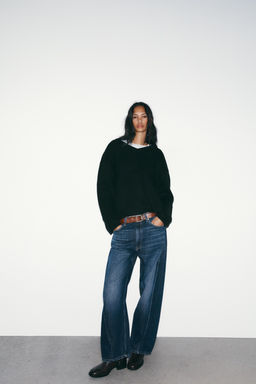 PLAIN KNIT V-NECK JUMPER - Zara фото 9