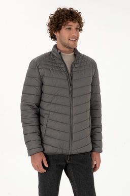 Erkek Gri Mont Sepette S_rpriz _ndirim