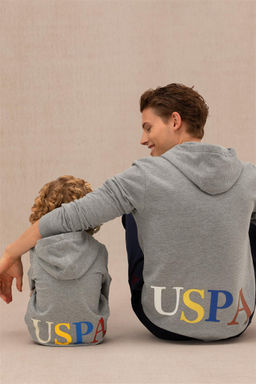 Мужской серый меланжевый свитшот - U.s. polo assn фото 8