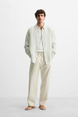100% LINEN SHIRT - Zara фото 25