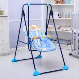 Качели детские напольные «Ветерок-Люкс», синий, МИКС