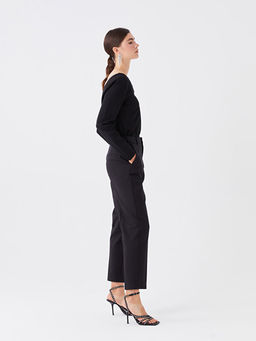 Kad?n Standart Fit D?z Pantolon