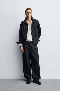 BARREL FIT DENIM CHINO TROUSERS - Zara фото 11