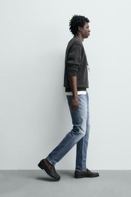 JEANS SLIM FIT B?SICO / Azul - Zara фото 6