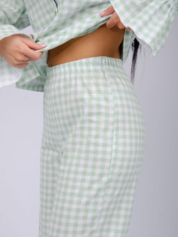 Пижама "Алези 2" зелёная, трикотаж