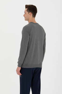 U. S. Polo Assn / Мужской базовый свитшот антрацитовый меланж - U.s. polo assn фото 17