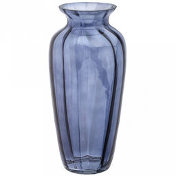 Ваза для цветов стеклянная "Мальвина" 6л, д17,5см, h35см, малая, большая, "Черничный Прованс" (Россия)