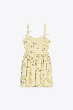 FLORAL POPLIN SHORT DRESS - Zara фото 3