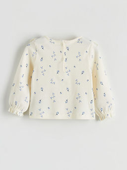 Bask?l? K?z Bebek Bluz ve Tayt