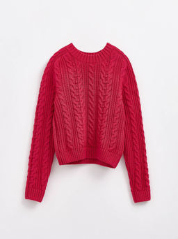 CONTE LDK 239 Укороченный фактурный джемпер fuchsia