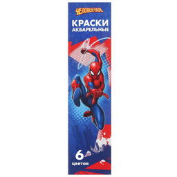 Цена за 4 шт. Акварель медовая , 6 цветов, в картонной коробке, без кисти