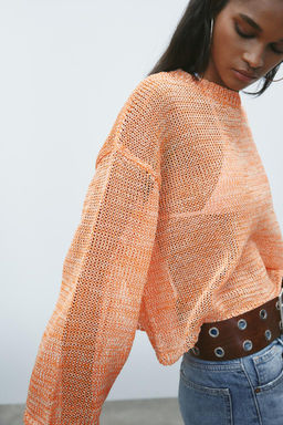 RIBBED KNIT SWEATER - Zara фото 3