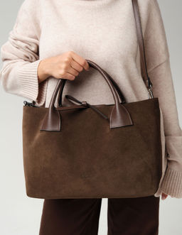 Замшевая сумка Iris DBR 31372 кофе  фото 7