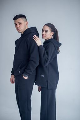 265 Костюм мужской утепленный, черный