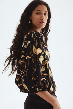 Blusa en mezcla de lino - H&m фото 13