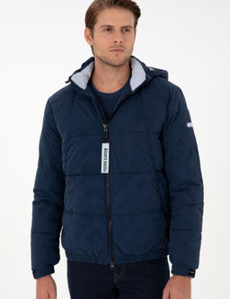 Lacivert Kap__onlu Spor Mont