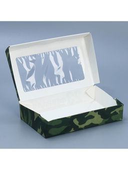 Цена за 5 шт. Кондитерская упаковка, коробка с ламинацией «23 февраля», 20×12×4 см