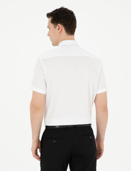 Beyaz Regular Fit K_sa Kollu Basic G_mlek - Pierre cardin фото 12