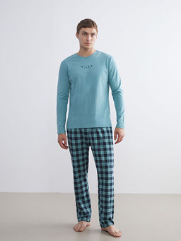 Standart Kal?p Ekose Erkek Pijama Alt