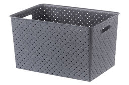 Корзинка с крышкой 14 л 35*24,5*20,5 см Береста серая - Elan gallery фото 3
