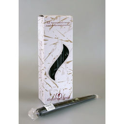 Цена за 2 шт. Свеча античная, 2.3×24.5 см, 5 ч, 55 г, чёрная